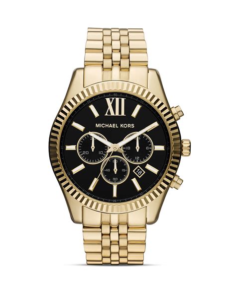 lexington chronograph michael kors|lexington pavé gold tone watch.